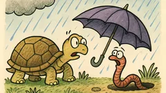 Vtip: Príde korytnačka za dážďovkou...