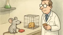 Vtip: Myš sa vráti z laboratória a hovorí...