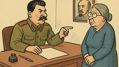 Vtip: Stalin si zavolá Krupskú a hovorí...