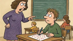 Vtip: Učiteľka hovorí Róbertovi po diktáte...