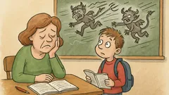 Vtip: Slovenčinárka si povzdychne – Peťko...