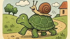 Vtip: Vezie sa slimák na korytnačke...
