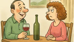 Vtip: Drahá, po tom víne si opeknela