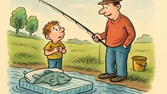 Vtip: Pýta sa Jurko otca – Oci, spia ryby?