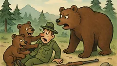 Vtip: Stará medvedica sa prebudí a vidí...