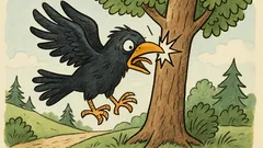 Vtip: Letí vrana po lese a kráka si…