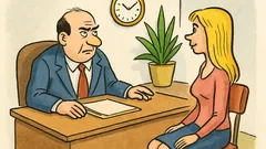 Vtip: Šéf hovorí blondínke, 'Váš nástupný plat...'