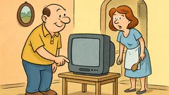 Vtip: Muž ide zapnúť televízor pred futbalom