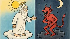 Vtip: Boh stvoril teba, diabol odpadol