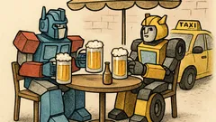 Vtip: Rozprávajú sa dvaja transformeri pri pive…