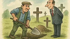 Vtip: Kto druhému jamu kope, je hrobár
