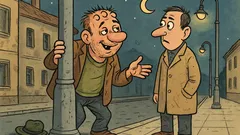 Vtip: Opitý chlap zastaví okoloidúceho...