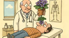 Vtip: Každú chorobu vyliečia fialky, keď...