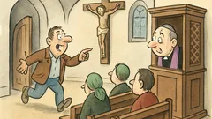 Vtip: Príde chlap do kostola a kričí...