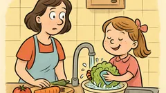 Vtip: Mamka sa pýta Marienky, či umyla šalátik...