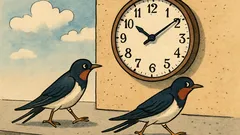 Vtip: Idú dve lastovičky, jedna okolo druhej...