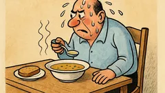 Vtip: Keď sa potíš pri polievke...